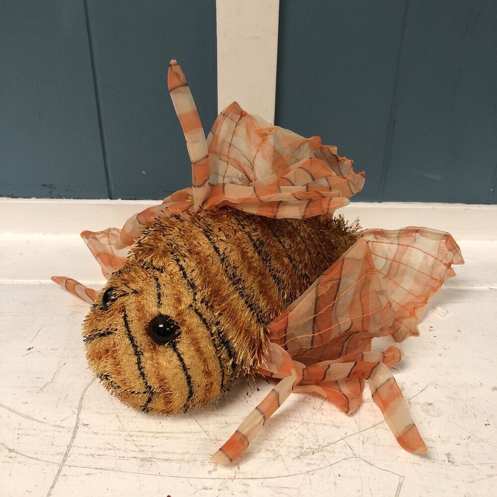 Ganz Webkinz Lionfish Orange Fish Plush Stuffed Animal